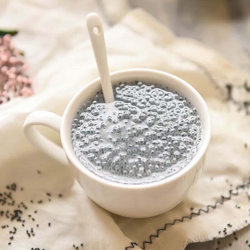 Basil Seeds Lan Xiang Zi 500g Bulk Dried Seeds for Fruit Tea Drinks and Desserts preparation