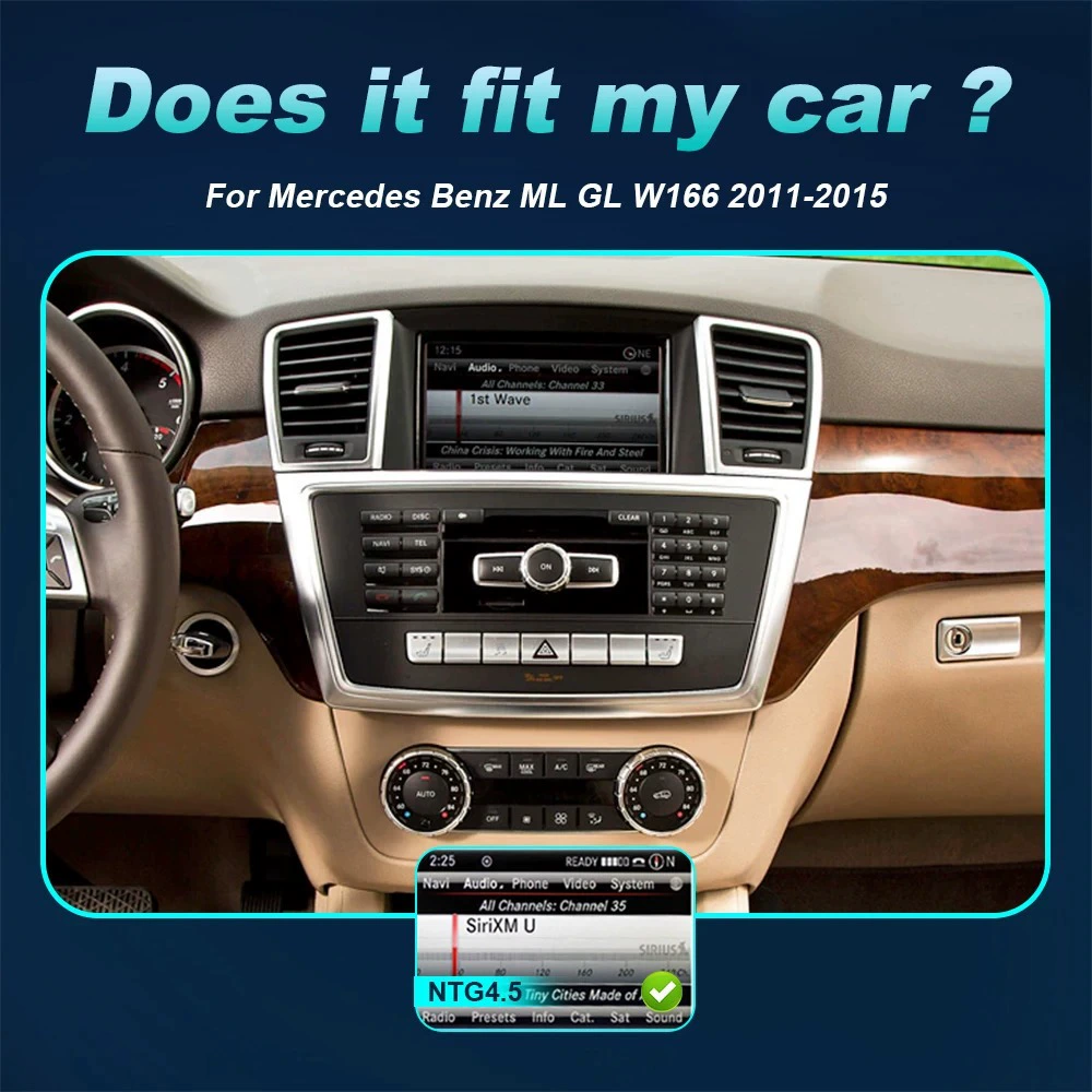 GPS автомобильный мультимедийный плеер для Mercedes-Benz ML GL W166 X166 11-15