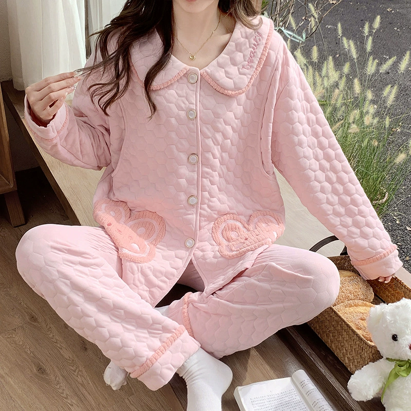 Зимняя послеродовая пижама, демисезонное термобелье для беременных для кормления, 10 месяцев, большой размер