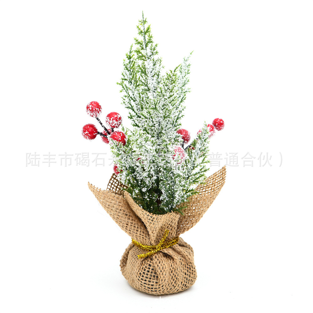 Árbol de Navidad Decoración Venta directa de fábrica Mini árbol artificial Mini decoraciones Familia Regalo de Navidad 20CM