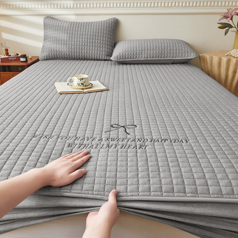 2025 nuevo estilo tipo A funda de cama acolchada de una sola pieza 2025 nuevo colchón de algodón cubierta protectora Simmons antideslizante