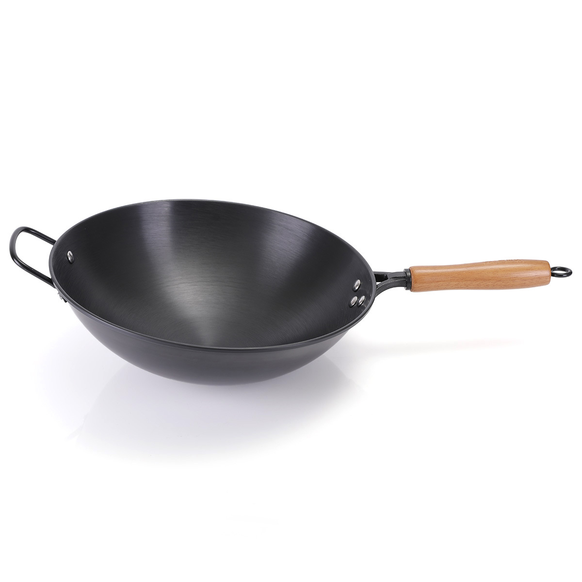 둥근 손잡이 철 냄비