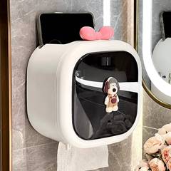 トイレティッシュボックス壁掛け式穴なし防水トイレティッシュボックス浴室高颜値クリエイティブティッシュボックス