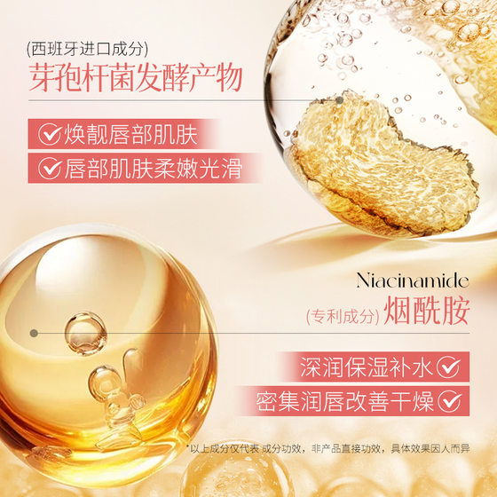 On the flower light grain discoloration lip essence oil moisturizing color tender care temperature discoloration lip oil wholesale