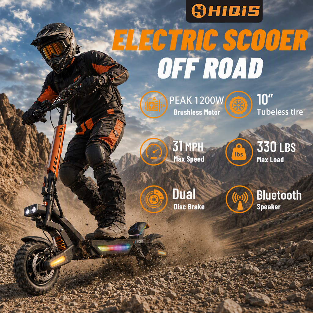 Factory wholesale European and American overseas warehouse 10inch Off-road electric scooter 2400W high power 48V long range shock absorption