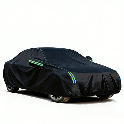 Full Cover Thickened Rainproof Dustproof: Car clothing - s-dupont-oxford-cloth-black