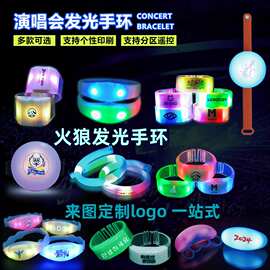 演唱会发光手环led遥控点控闪光手环聚会户外明星粉丝应援手环会