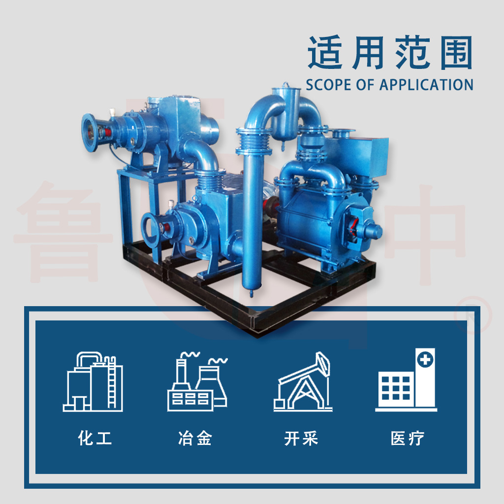 JZJ2S罗茨水环机组高真空度真空泵罗茨泵机组抽速大效率高鲁中牌