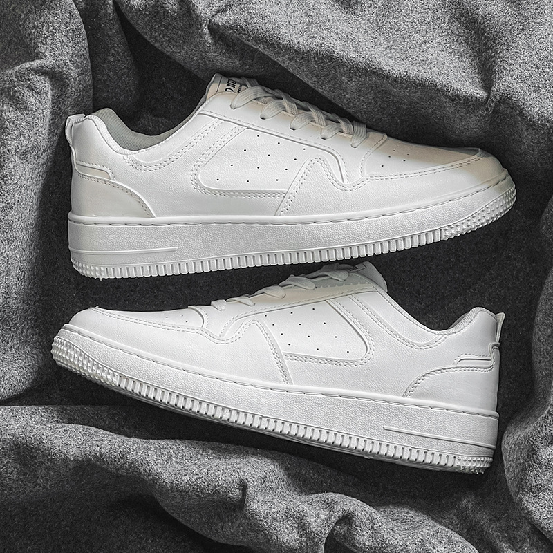 Yingsheng zapatillas clásicas transpirables de primavera, zapatos de moda para hombres, zapatos deportivos versátiles de moda informal, zapatos blancos bajos para estudiantes