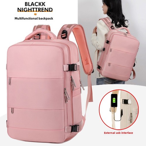 Bestselling travel backpack with large capacity, suitable for men and women, business, commuting, and casual use, multi-compartment school bag, laptop bag with hand strap