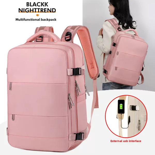 Travel Backpack Large Capacity Men's and Women's Business Commuter Leisure Backpack Multi-compartment School Bag Laptop Bag