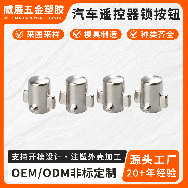 Car Remote Control Lock Button Die-Casting Processing Digital Electronic Product Accessories Zinc Alloy Casting Mold Customization