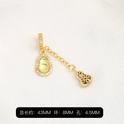 Zərgərlik ara hissələri: Beads Crystal DIY Bracelet - gold-yellow