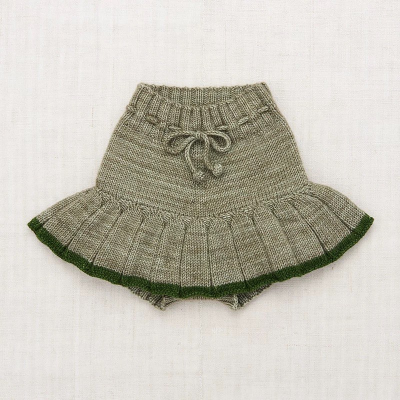 Gray green culottes 30% wool / 90cm
