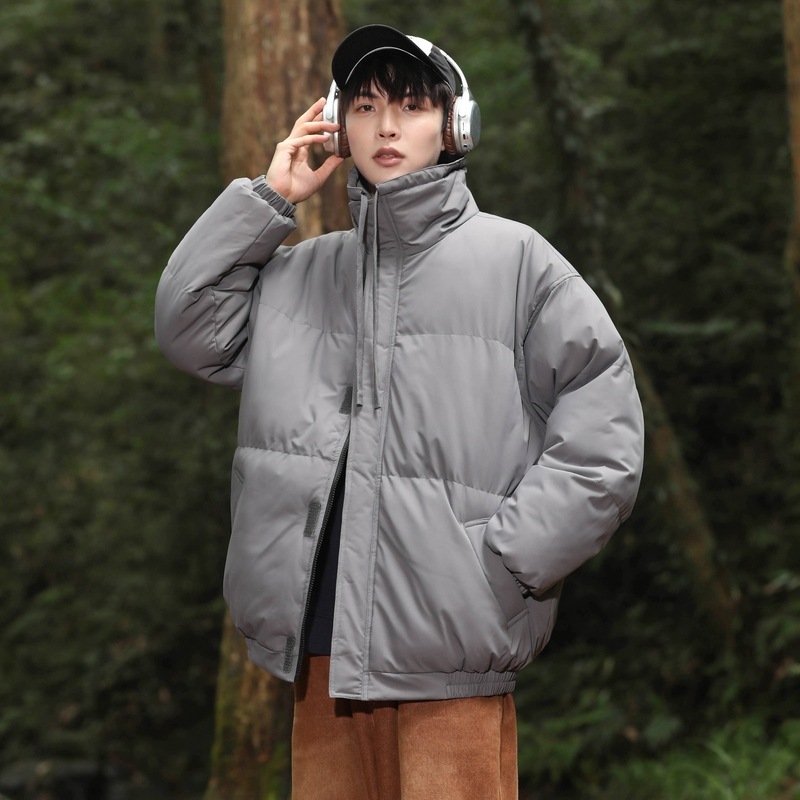 Vêtements rembourrés en coton à col montant grande taille pour hommes et femmes, doudounes rembourrées en coton, vêtements rembourrés en coton amples et épais_voghion.com