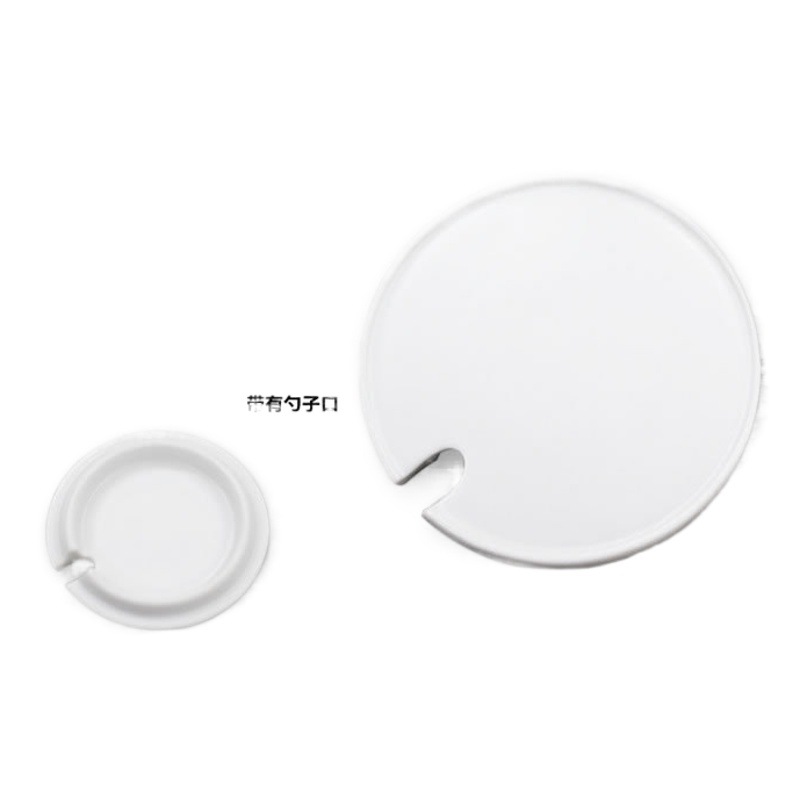 Tapa de la taza tapa de cerámica tapa de la cuchara tapa de bambú tapa de madera a prueba de polvo sopa cuchara de porcelana tapa de porcelana