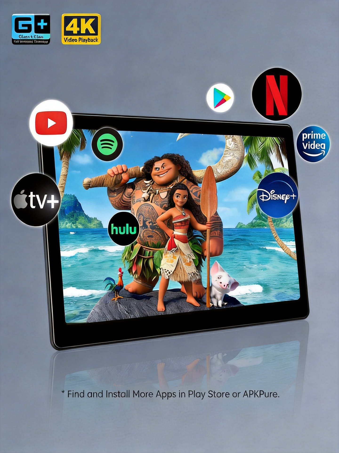 Cross-border new model 14inch Android headrest monitor WiFi multi-function mobile phone screen projection external rear-seat entertainment screen