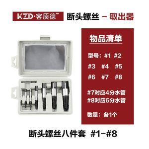 断丝螺丝取出器拆螺丝工具滑丝断头水管反丝滑牙水龙头取芯器|undefined