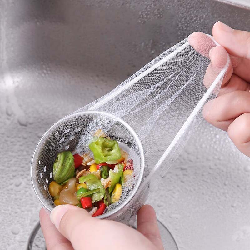 Disposable Sink Filter Net for Sink Drain, Dishwashing Basin Leakage, and Disposable Garbage Net Disposable Sink Filter Net for Sink Drain, Dishwashing Basin Leakage, and Disposable Garbage Net