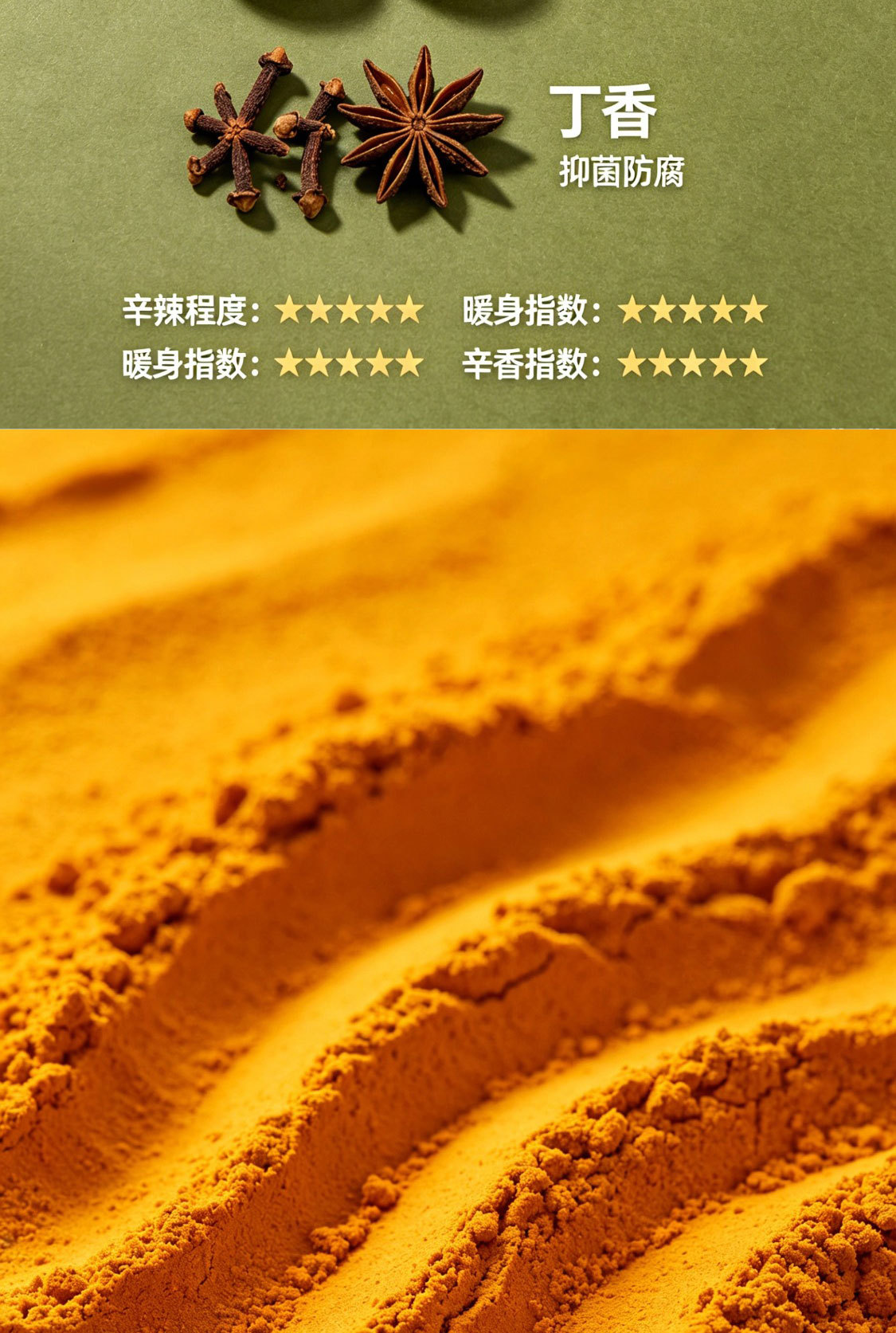Turmeric Powder Jiang Huang 200g Prepacked Food Grade Herbal Powder key features