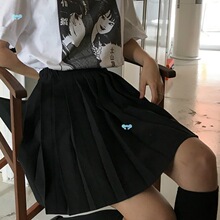 Solid color high waist fashion pleated skirt�����r�а���ȹŮ