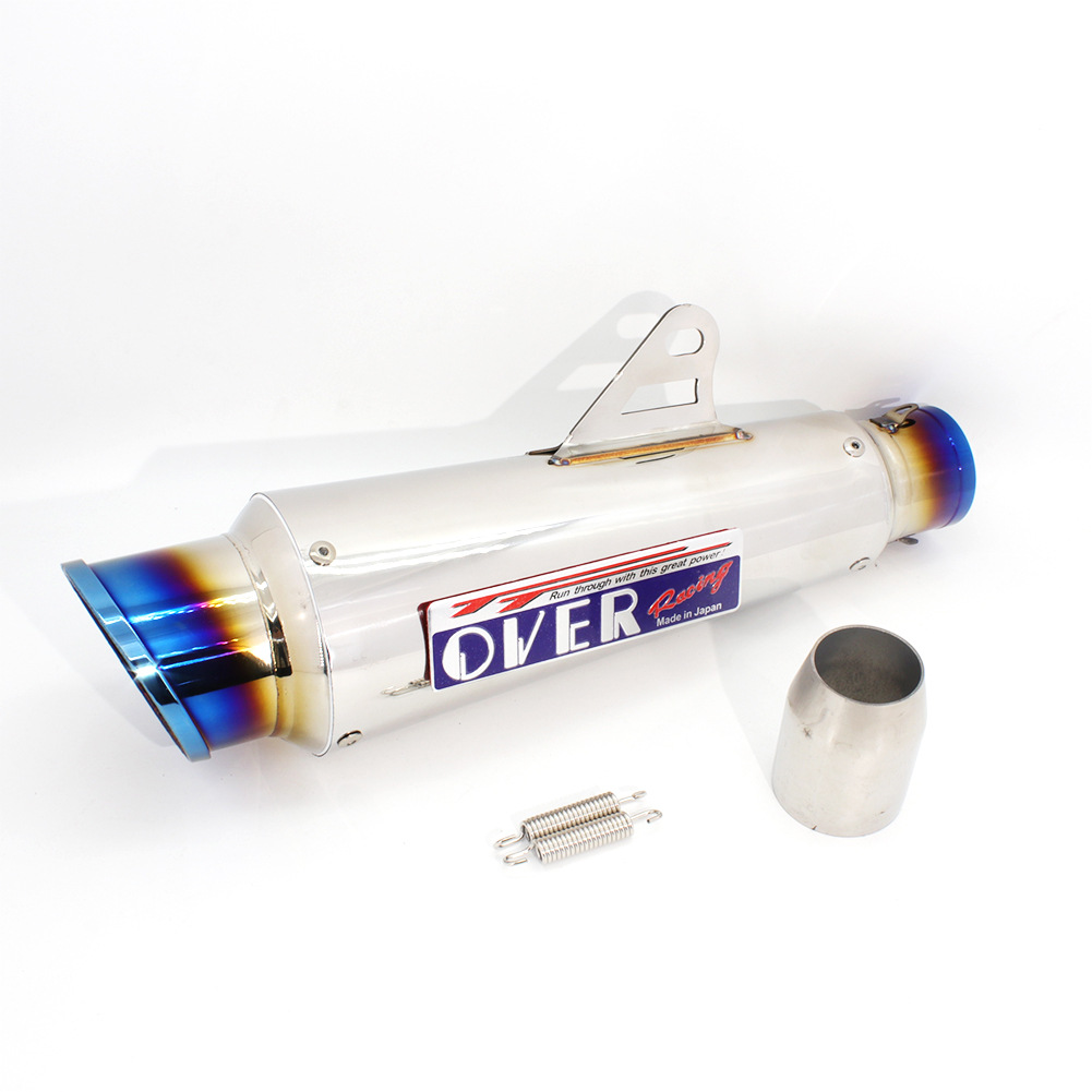 Shark Mouth over Exhaust Motorcycle Exhaust Pipe Suitable for Ninja 400/Z250/R6/R1/Cbr/Mt07/R3