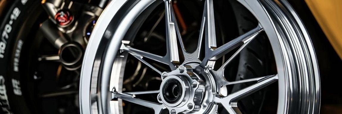 Nine-Speed Shadow Wheel Hub Upgrades to Extreme Core Dual Disc Brake E-Front Bronze Color, Suitable for Modifying Niu GF with Forged Wheel Hubs