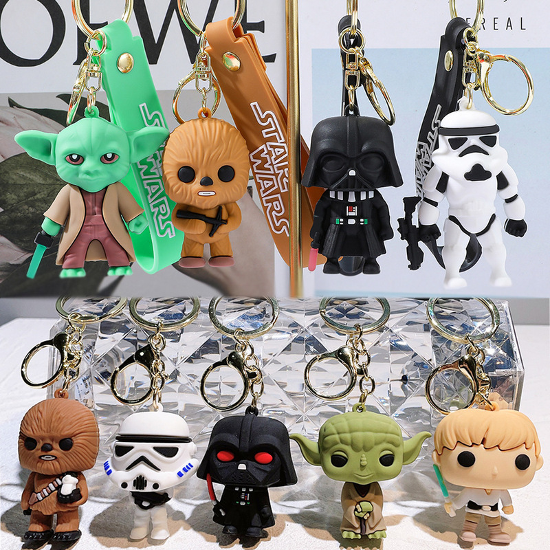 New Hot Selling Star Wars Keychain the Mandalorian Peripheral Baby Yoda Stormtrooper Keychain Pendant