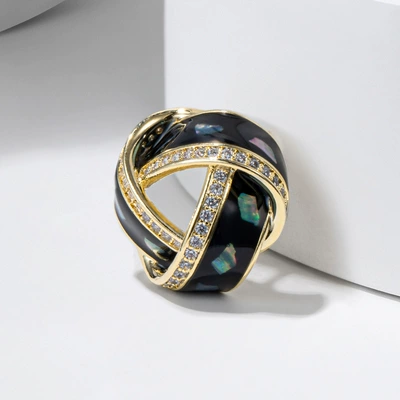 Enamel color twist collar pin Yaxa sancaqları - xc03373t024