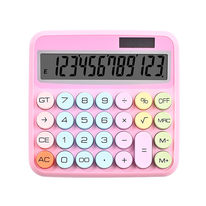 Calculadora de color de alto valor de cara red dopamina teclado mecánico computadora de oficina financiera