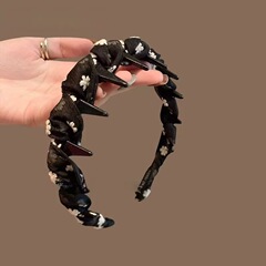 2025春夏新作刺繍花のカチューシャ滑り止め歯付き髪のカチューシャ清新で甘美な髪飾り女性