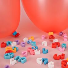 气球封口夹婚房布置装饰气球打结神器梅花封口夹子道具结婚用品