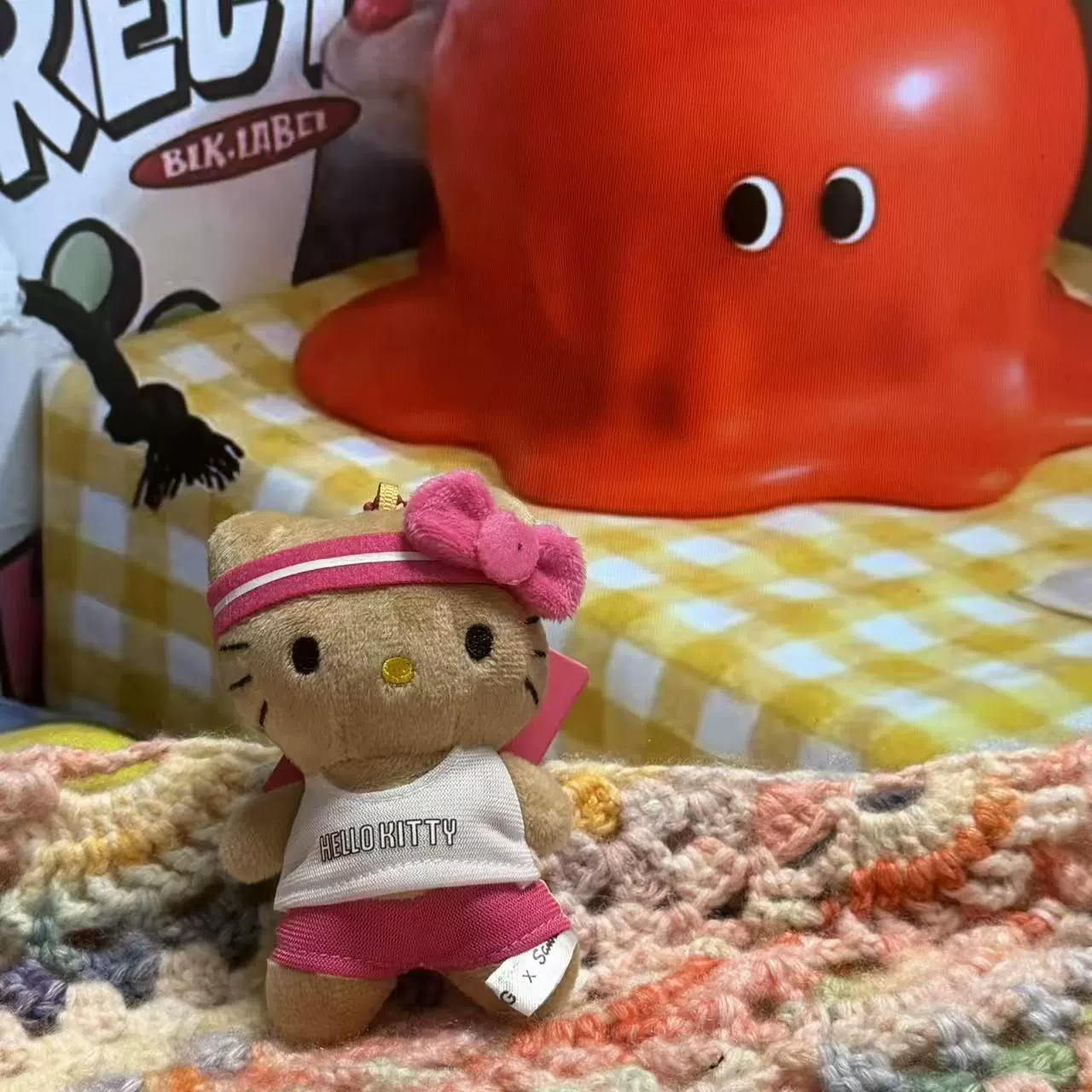Плюшевая подвеска-брелок для ключей (Hello Kitty) симпатичная кукла, мягкая мини-плюша 10+ вариантов дизайна, подарок 0.038 кг