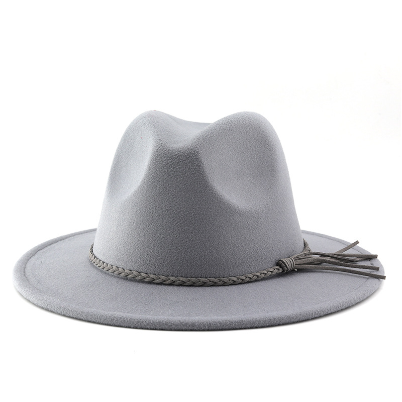 Klassischer Prairie Unisex Jazzhut Mit Wildlederquaste_voghion.com