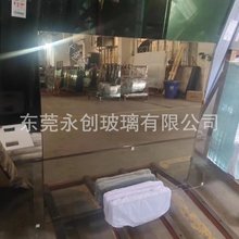 金茶镜加工5mm镜面家居产品 各种规格异形尺寸裁剪钢化茶镜玻