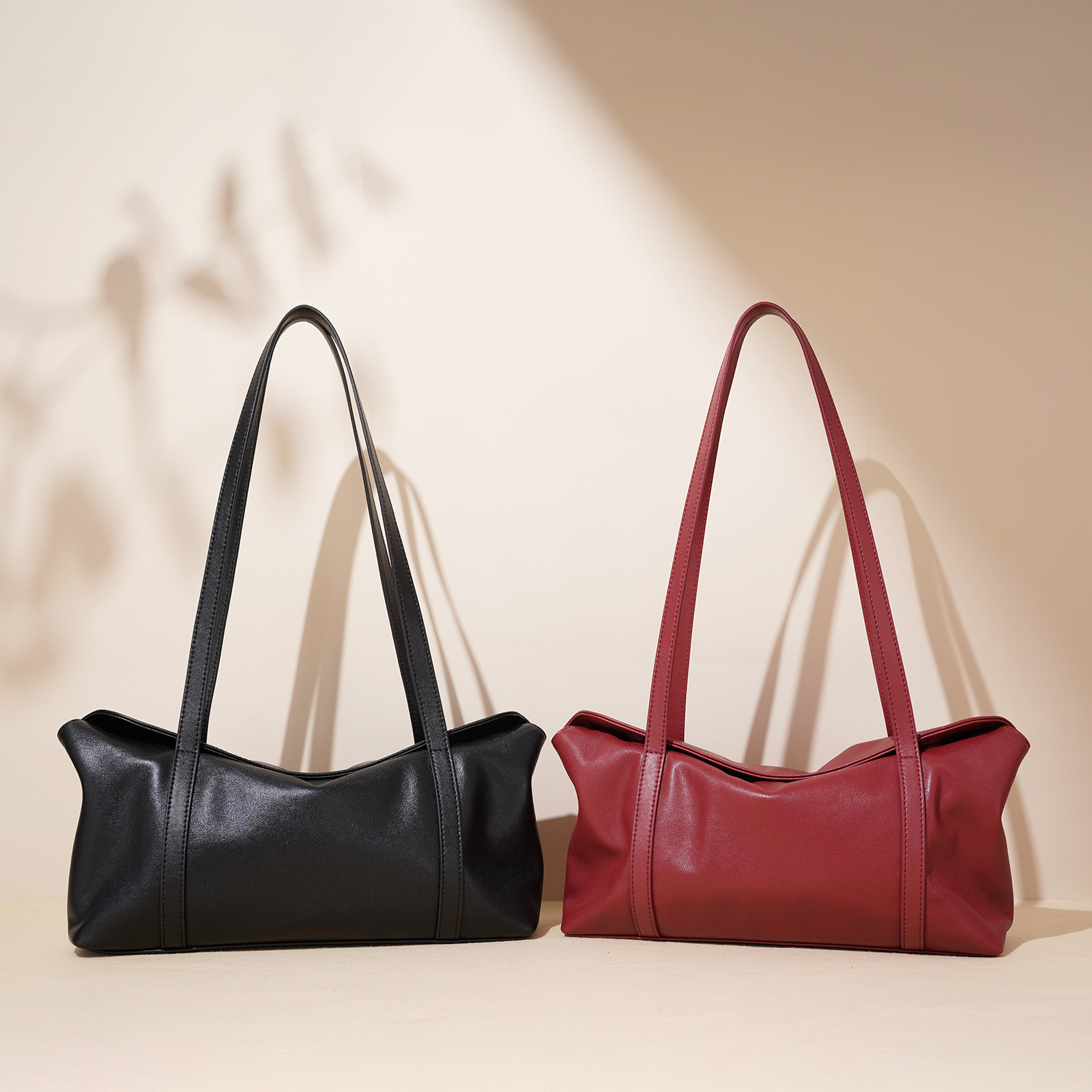 Navidad y año nuevo rojo bolsos de mano para mujeres nicho Boston Kraft 100 bolsos de almohada de gran capacidad 2025 nuevos de alta gama