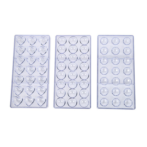 Factory Direct Supply Chocolate Mold DIY Baking Tool Hard Plastic Chocolate Candy Mold Baking Mold