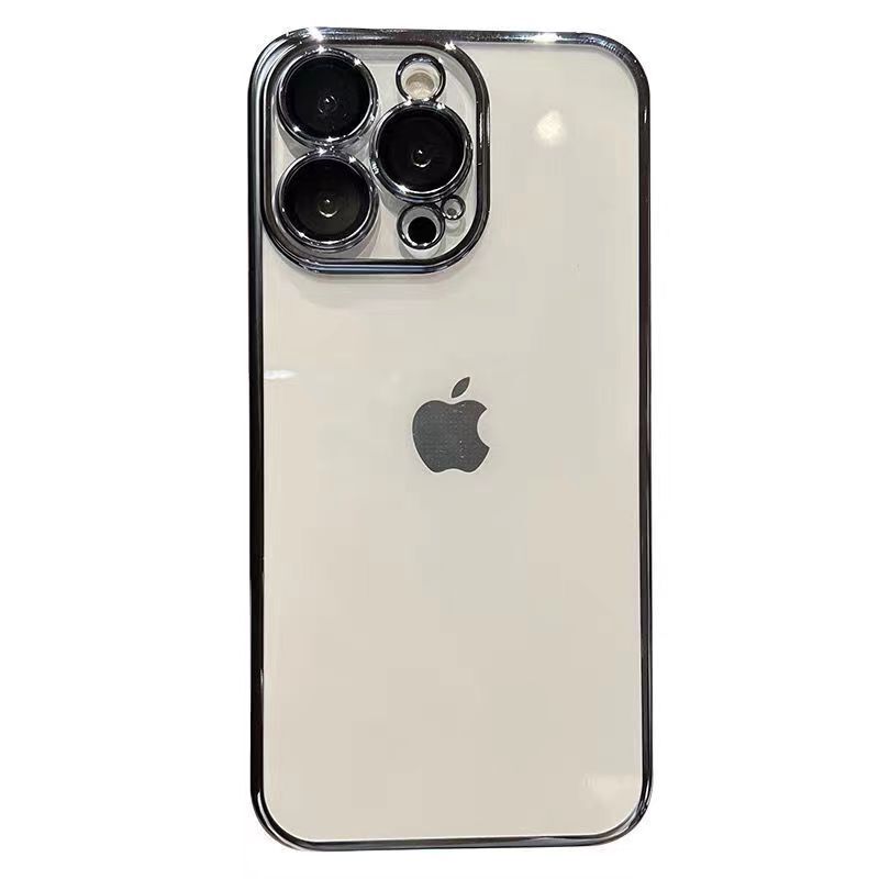 ハイエンドのシリコンソフトシェル、15 Apple 14 携帯電話ケース、レンズフィルム付き透明 iPhone 13 12promax16 に適しています。|undefined