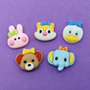 Cartoon resin with animals, handle with accessories, phone case, hair accessory, duck, with little bears