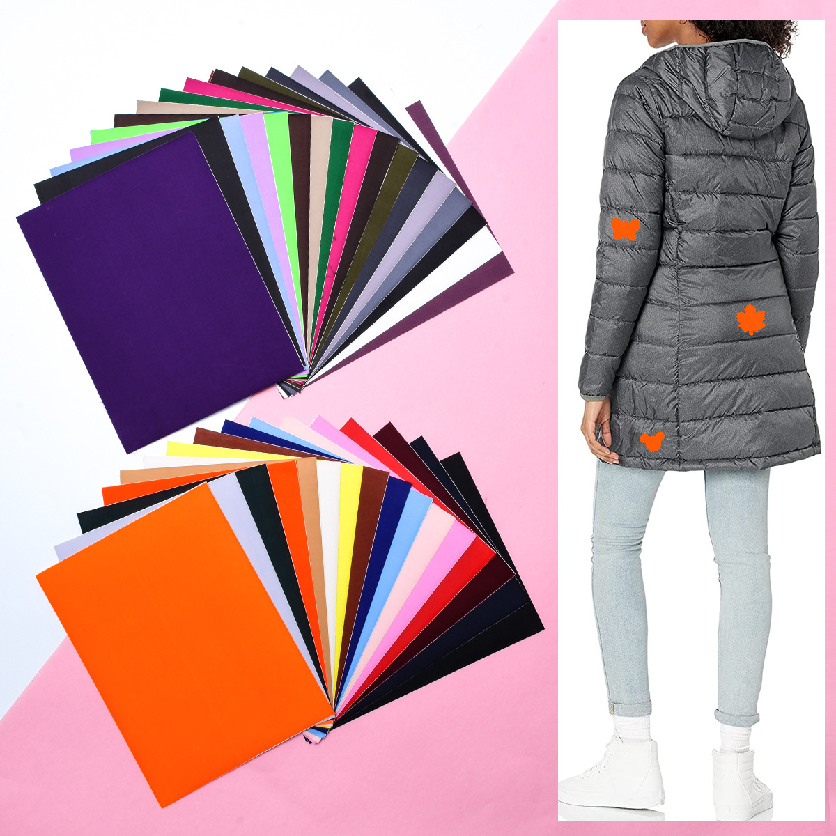 自粘羽绒服破洞补丁贴自由裁剪免熨烫补丁布贴冲锋衣帐篷补丁贴