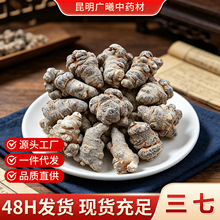 正宗云南文山三七整个切片全支三七王中药材干货批发无熏硫无添加