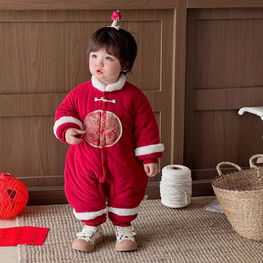 Ropa de algodón de estilo chino para bebés y niños pequeños