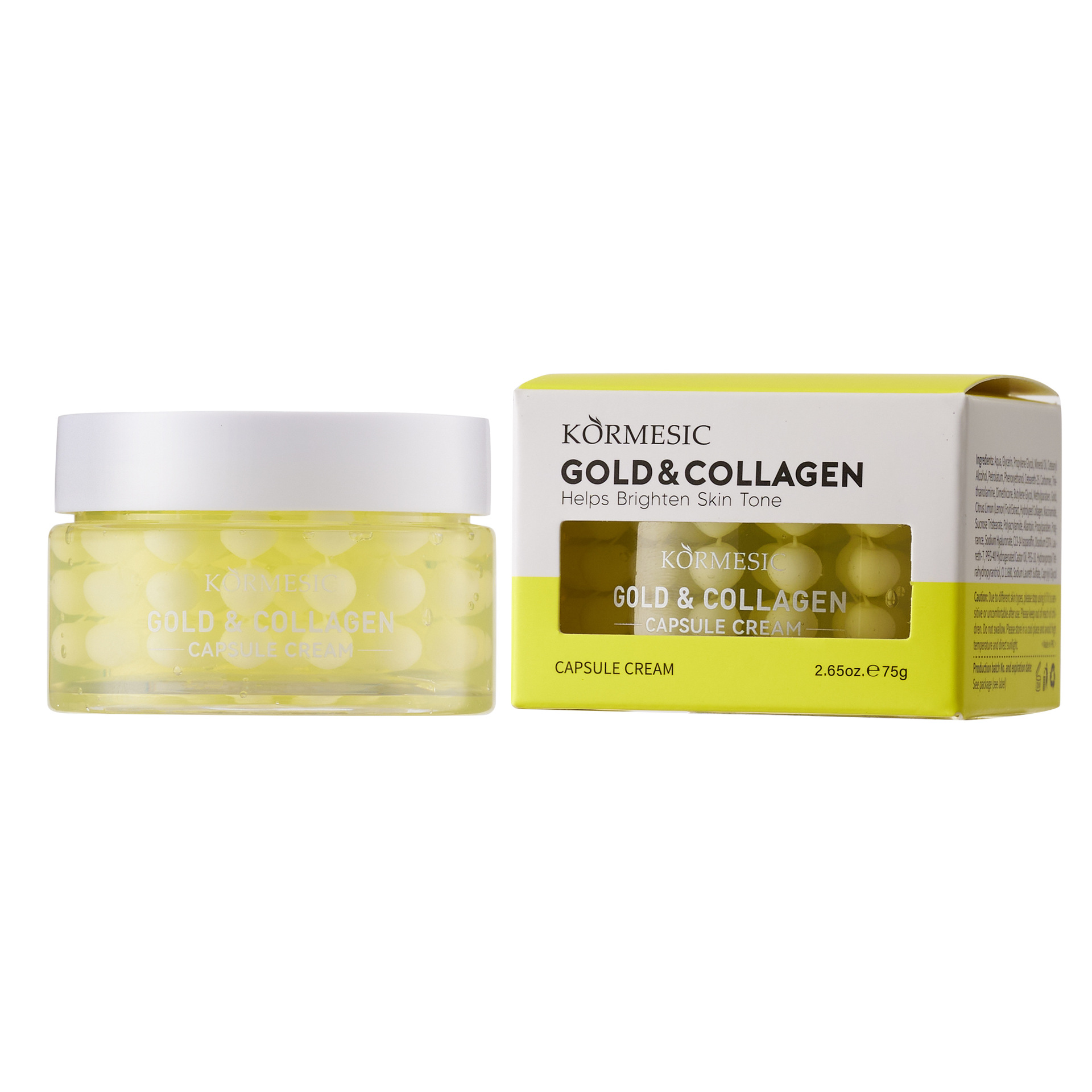 Transfronterizo KORMESIC oro y colágeno serie cápsula crema fabricantes de comercio exterior al por mayor humectante