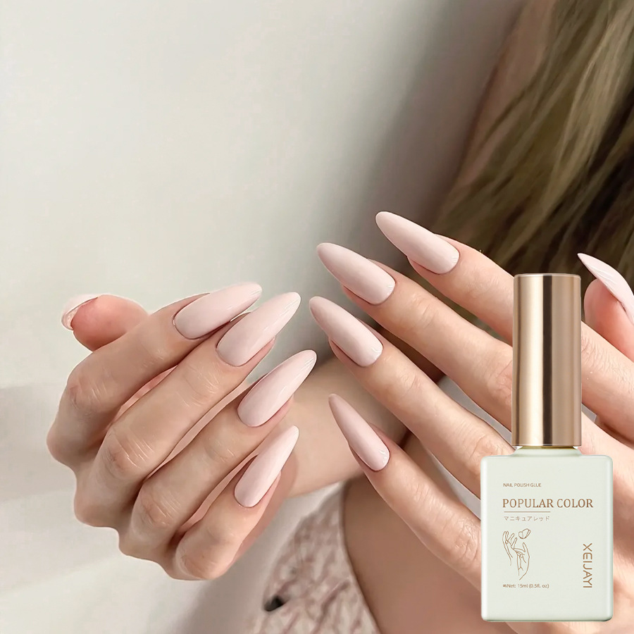 Pure Color new white nail polish glue nude transparent nail polish shop special high-grade nail polish lasting firm Factory wholesale