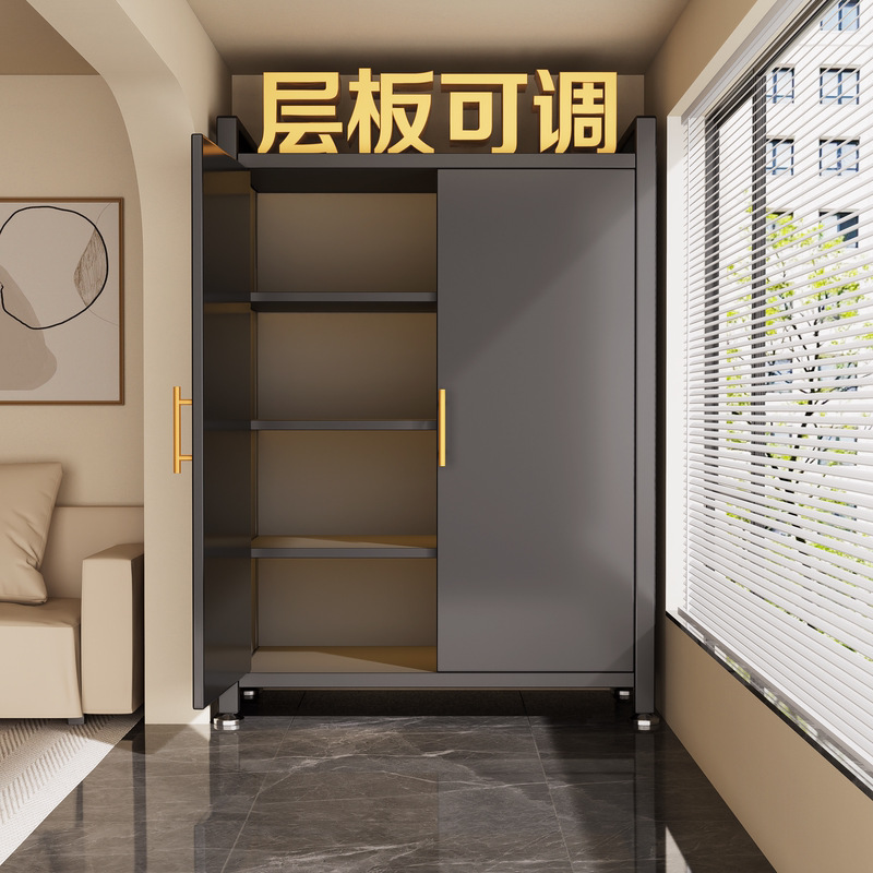 Household Balcony Storage Cabinet Waterproof and Sun-Proof Storage Cabinet Integrated Wall-Mounted Multi-Functional Storage Cabinet Multi-Layer Storage Cabinet
