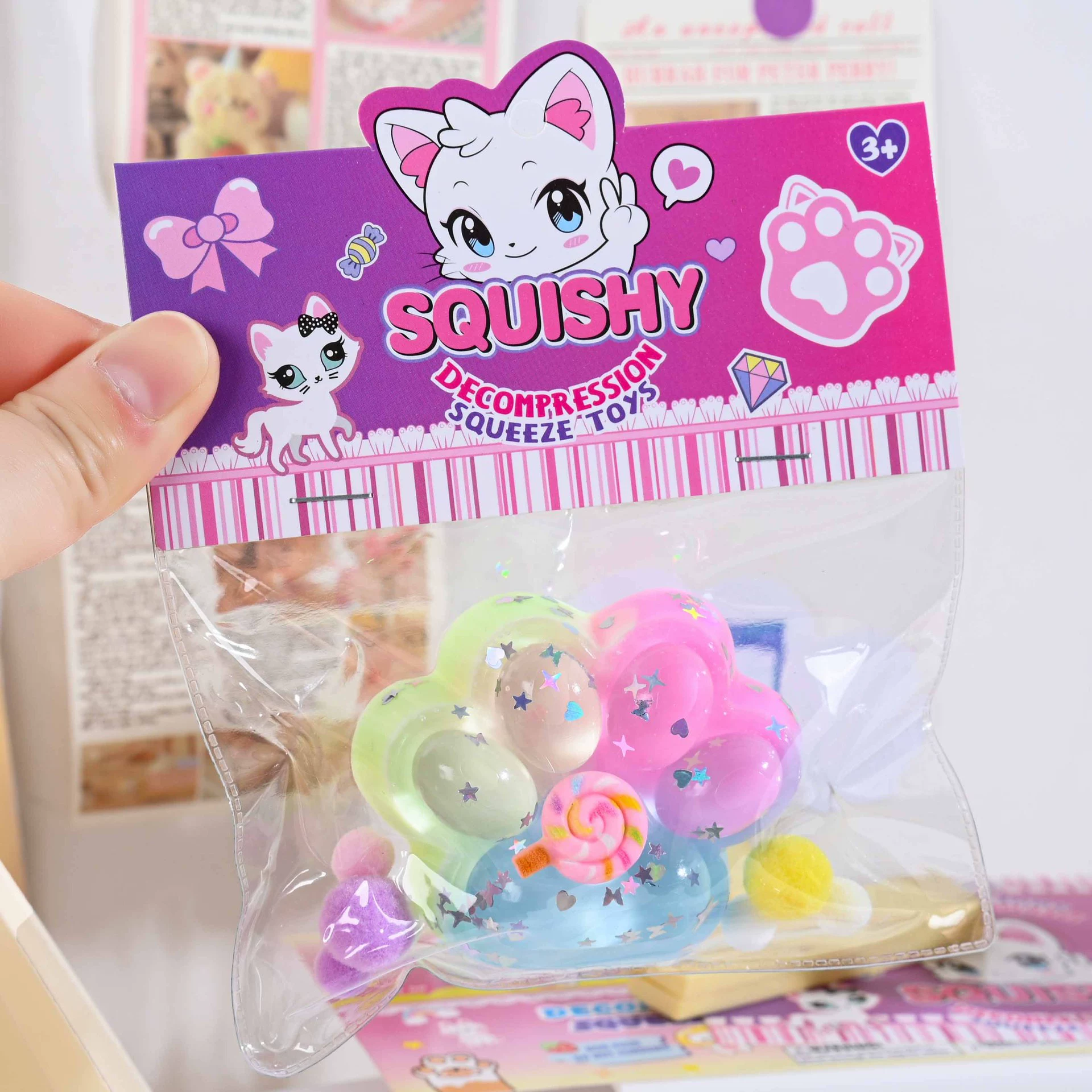 Rainbow slime, toy, anti-stress, (Physicals)