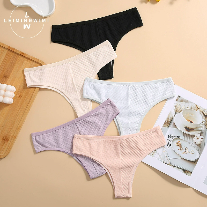 Женские трусы из хлопко- blend (LEIMINGWIMI), 95% хлопок 5% эластан, в assorted colors, оптом 20‑штук