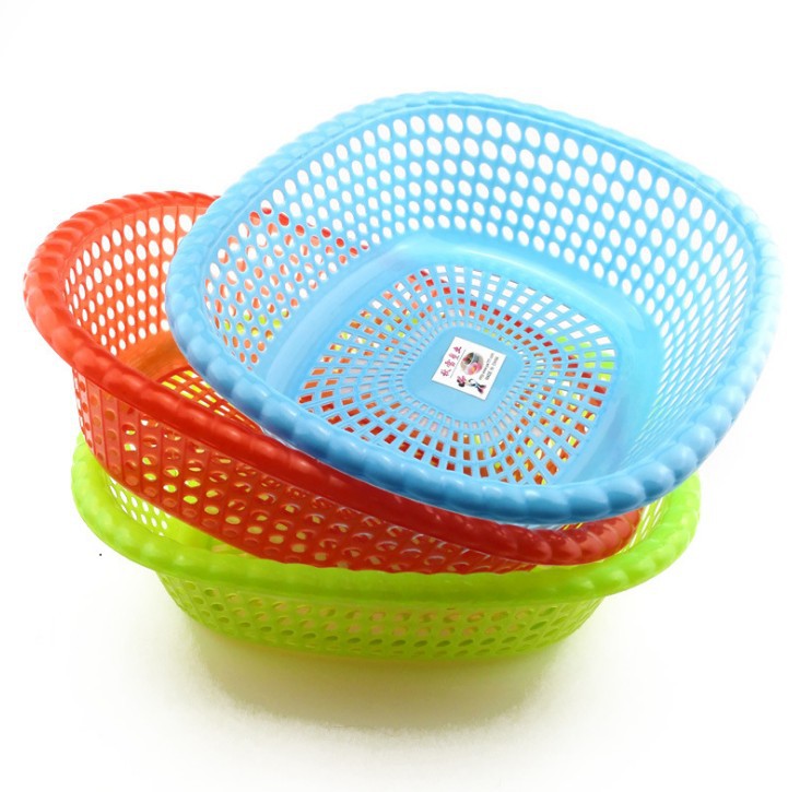 I1 645 116 cesta de verduras grande cesta de plástico azul vegetal Yiwu 2 yuanes grandes almacenes tienda al por mayor