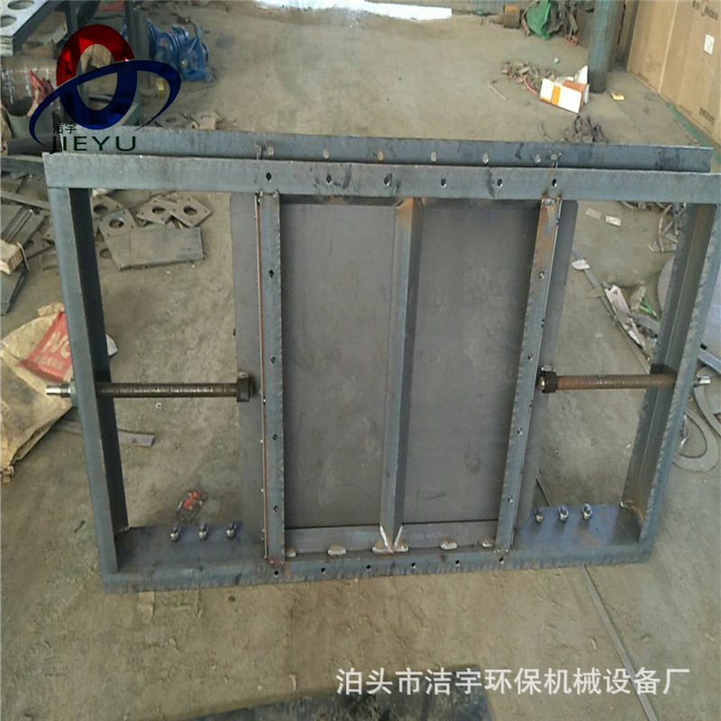 法兰电动闸板阀双向螺旋闸门平板插板阀收尘器插板门800*800厂家