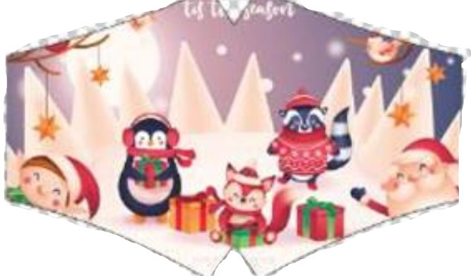2025 クリスマスギフト綿マスクプリントクリスマスマスク工場スポット卸売クロスボーダー専用マスク|undefined